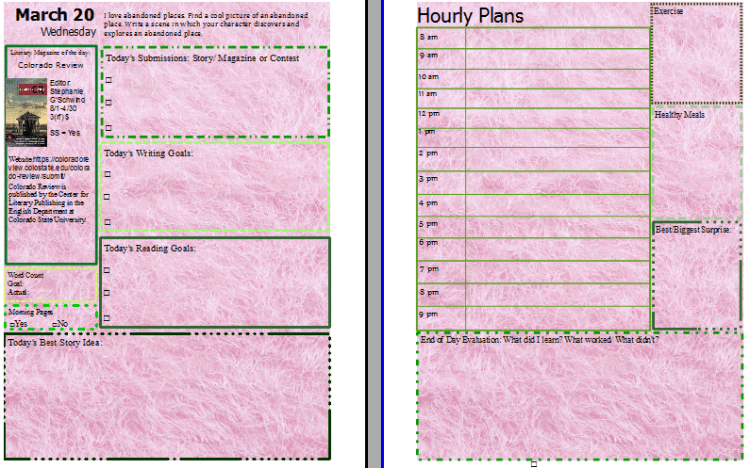 March week three pages