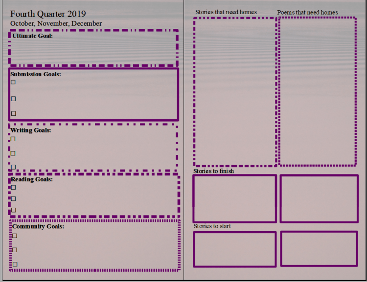 fourth quarter goals