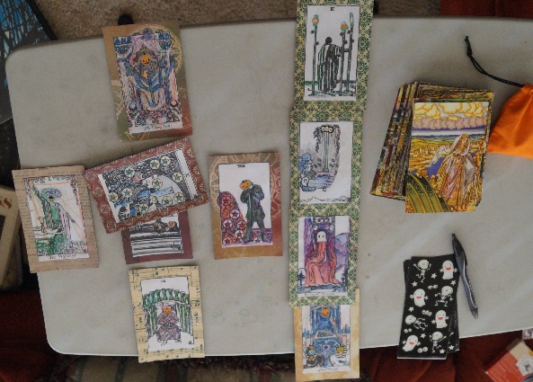 Writober plotting with tarot 2