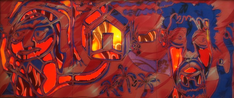 fabricglass textile art by Maria L. Berg