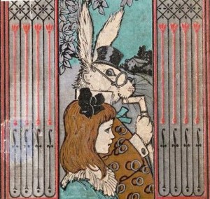 Alice and the white rabbit.